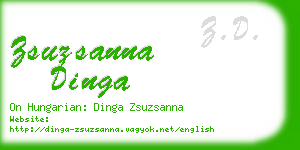 zsuzsanna dinga business card